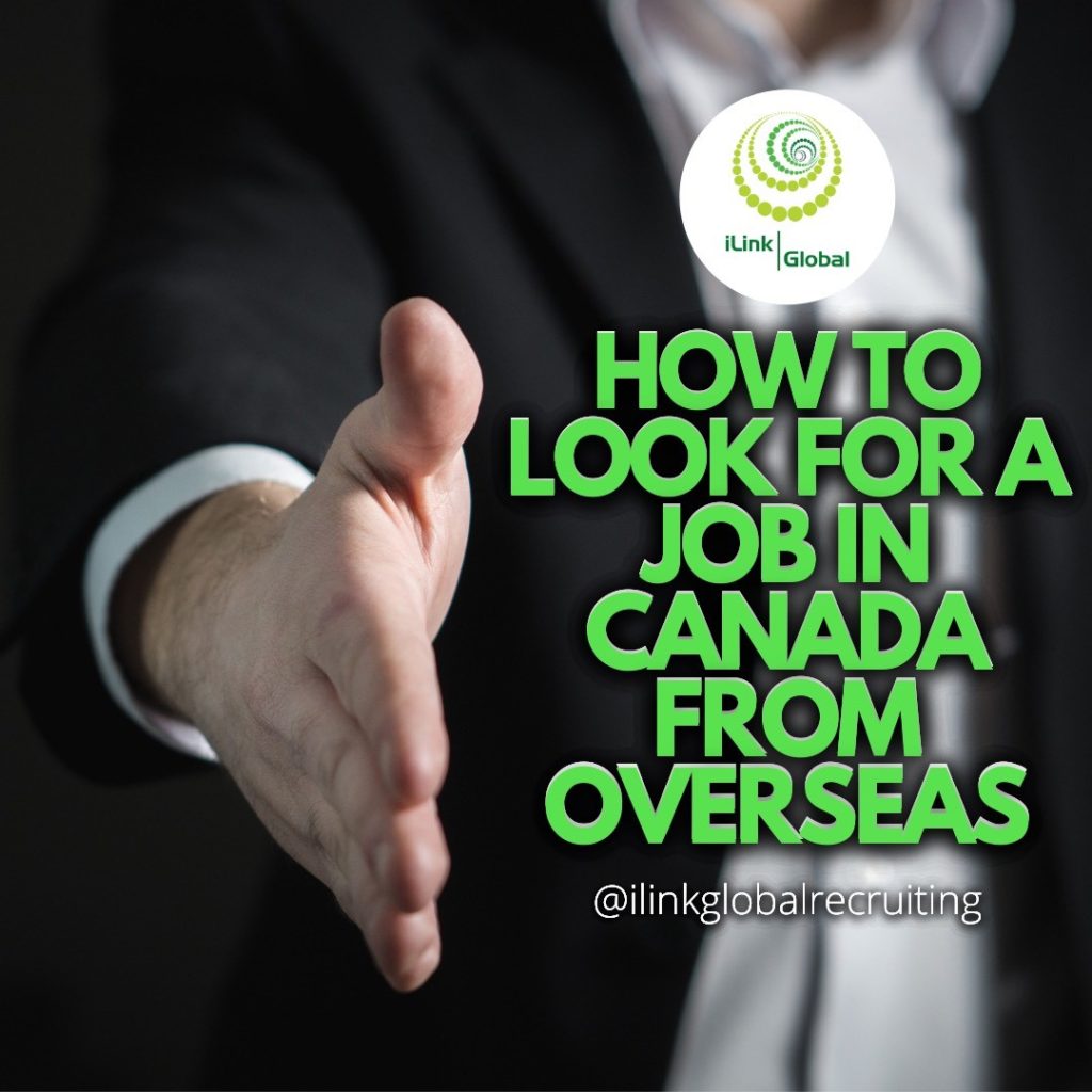 how to look for a job in canada from overseas